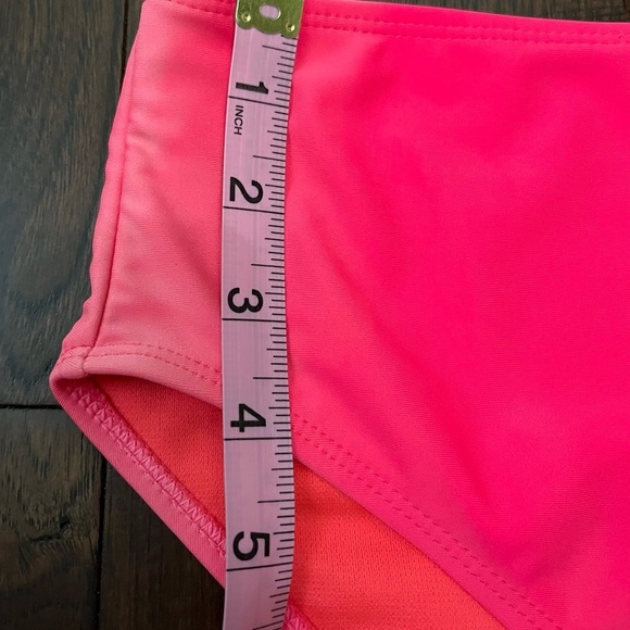 CYN & Luca High Waist Bikini Bottom Ombré on the right hip SZ L Hot Pink NWT - Picture 8 of 13